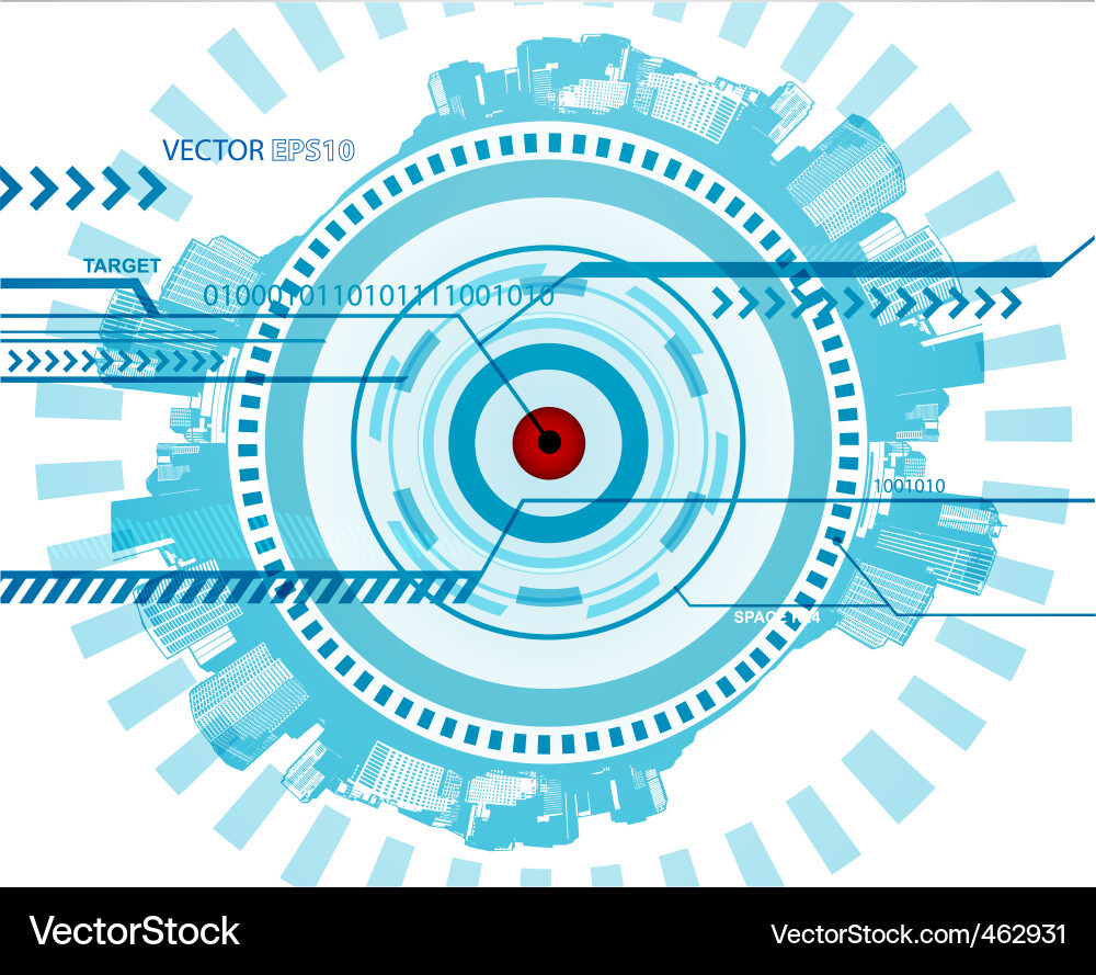 Digital Technology Concept Vector Image