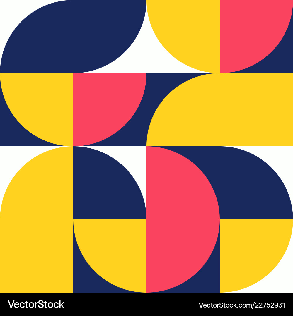 Geometric Block Pattern - Scandinavian vector image