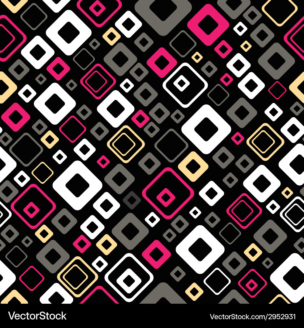 Geometric Square Pattern vector image