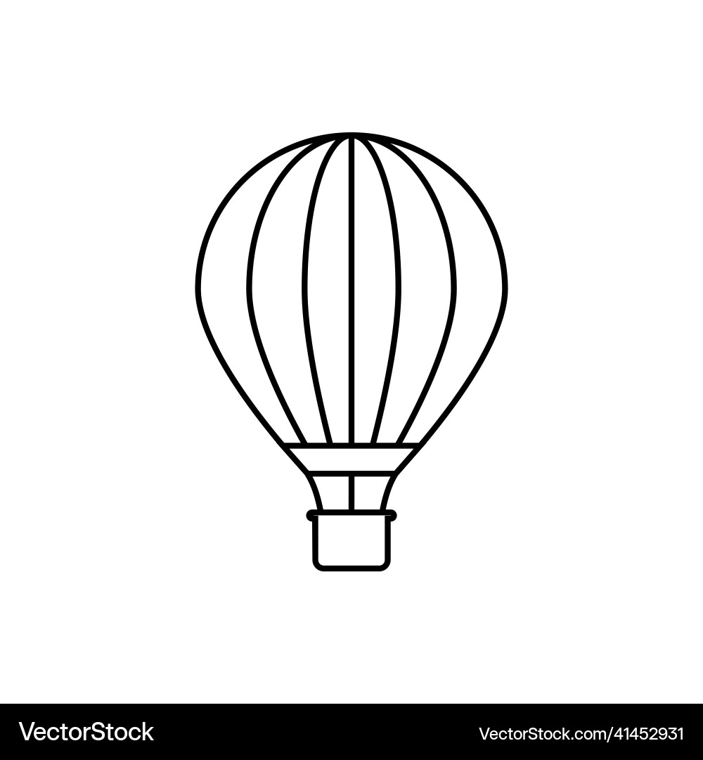 Heißluftballon Kontur Symbol lineare Stil Zeichen Heißluftballon Kontur Symbol lineare Stil Zeichen vektorbild