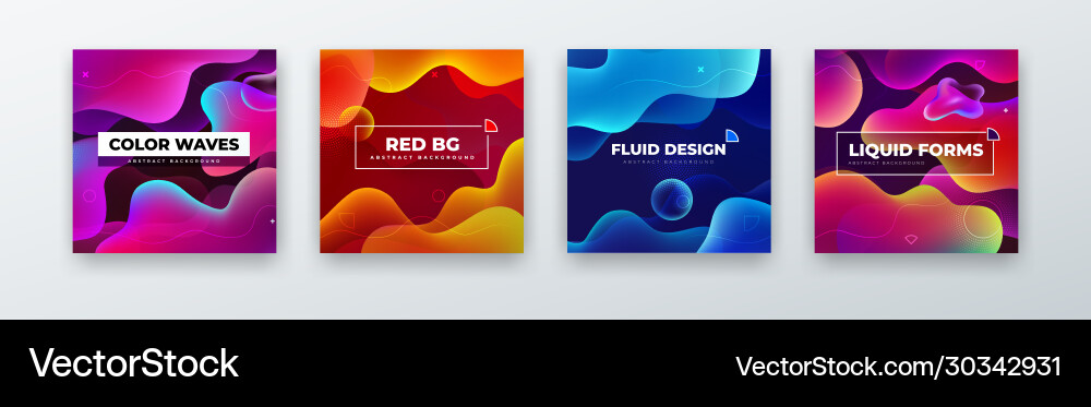 Liquid color background design fluid gradient Liquid color background design fluid gradient Vector Image