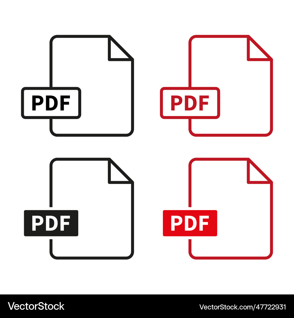 Pdf file format stock image vector image