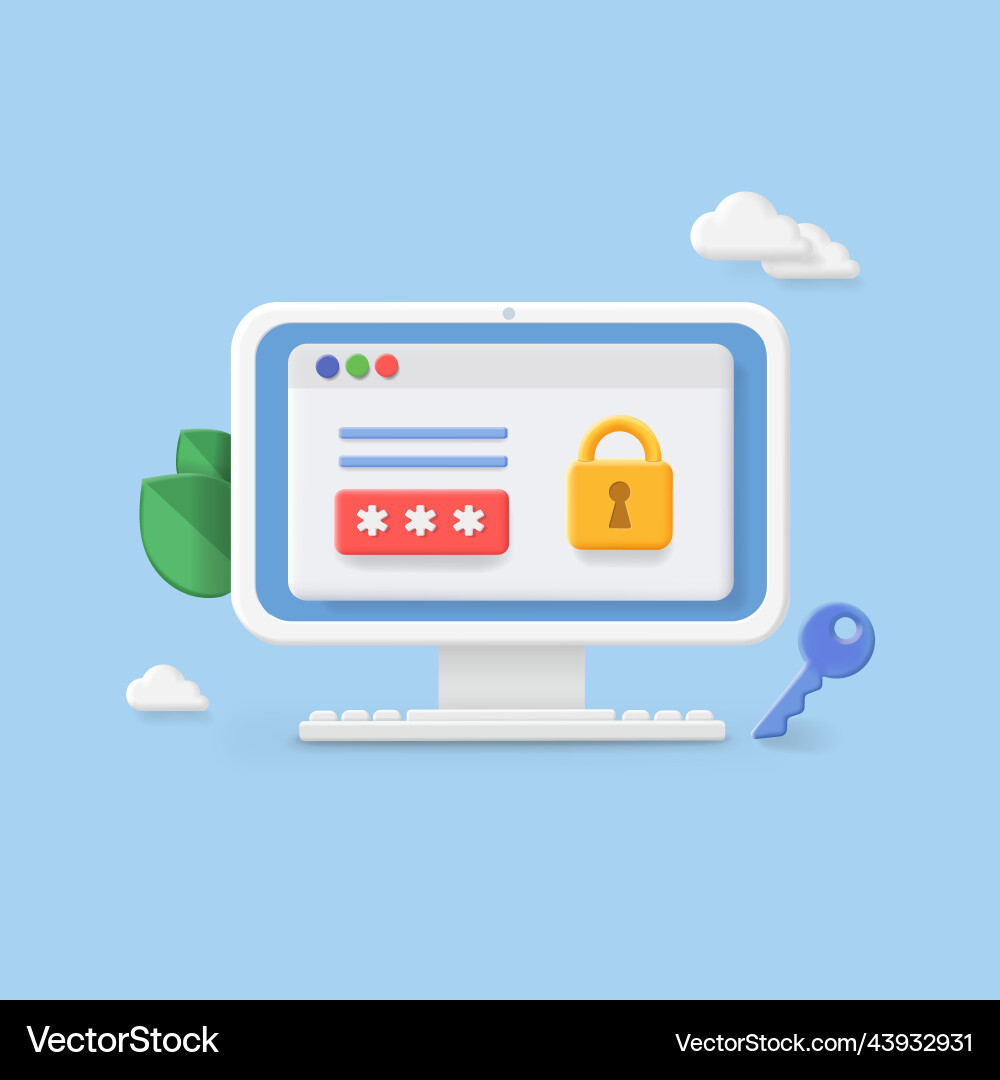 Personal data security prrotection concept Personal data security prrotection concept vector image