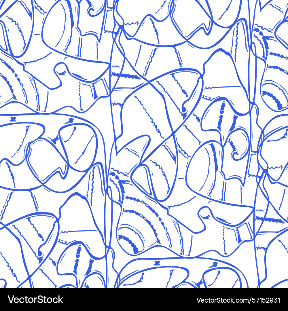 Seamless pattern with a simple abstract drawing Vector Image