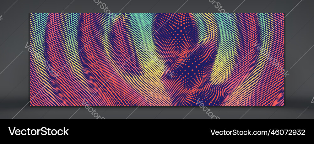 Background with convex forms grid surface Background with convex forms grid surface vector image