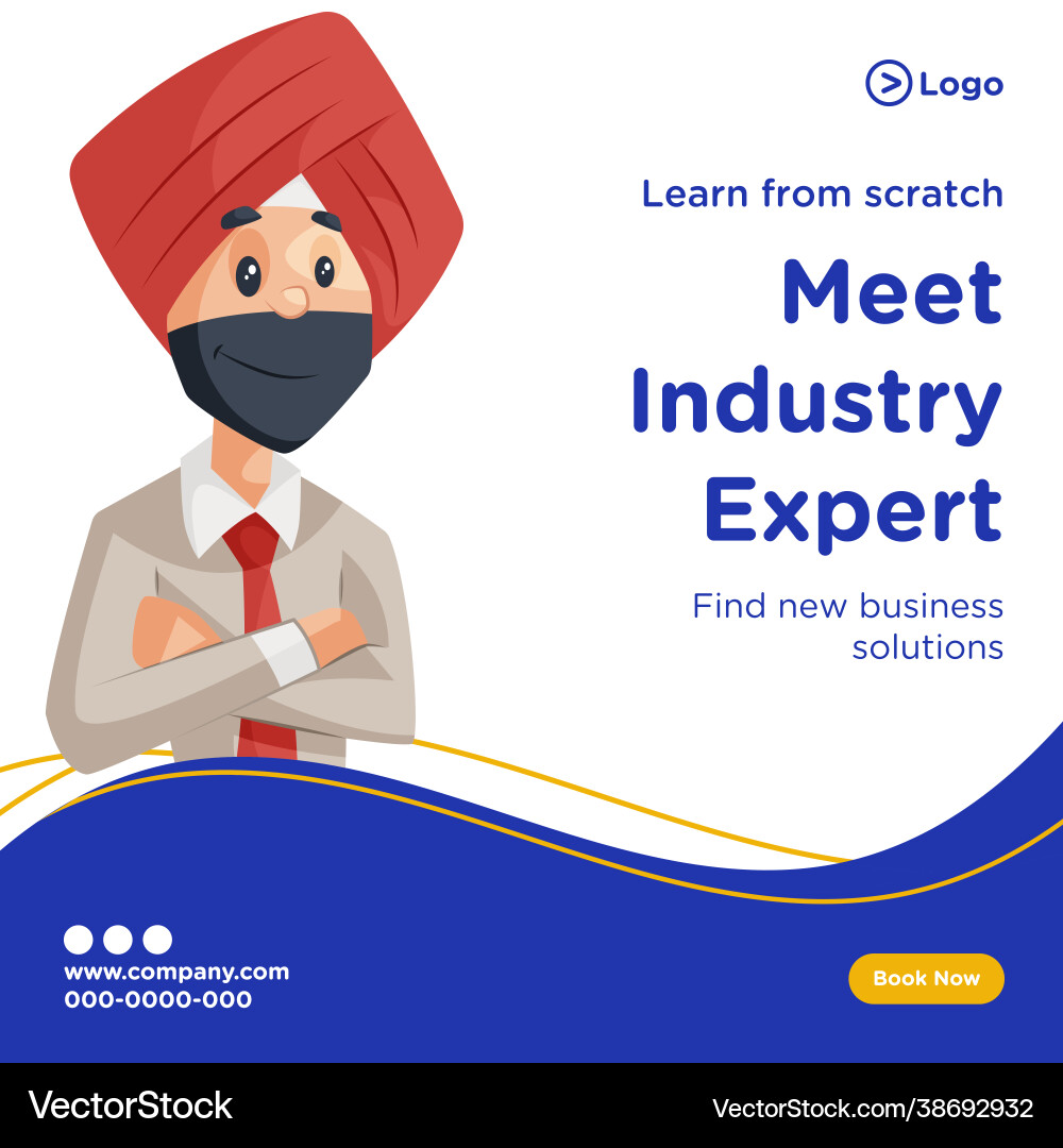 Banner design learn from scratch Vector Image