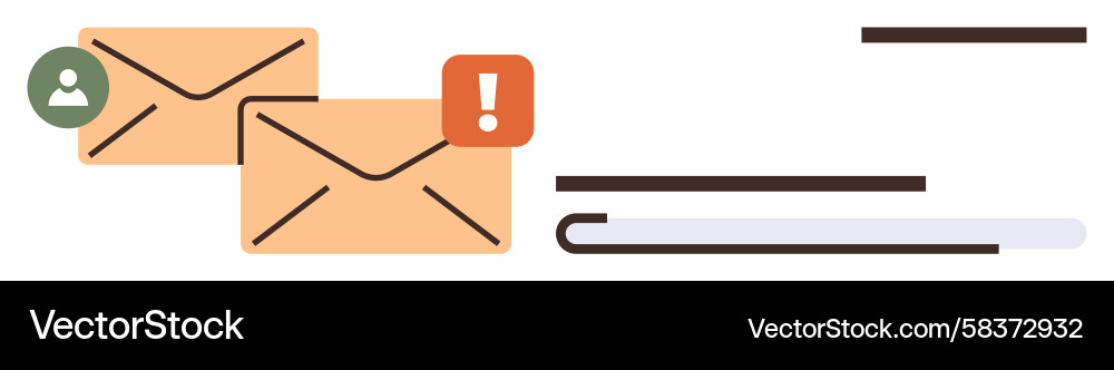 Email Notification & User Alert Vector Image
