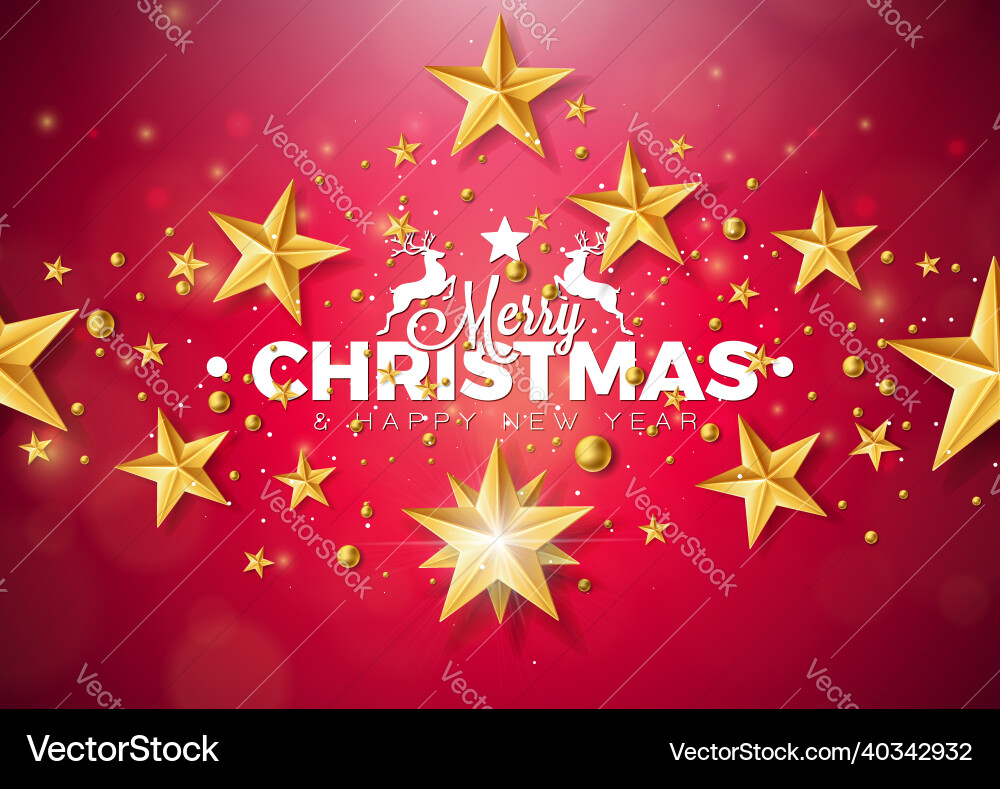 Merry christmas and happy new year Merry christmas and happy new year vector image