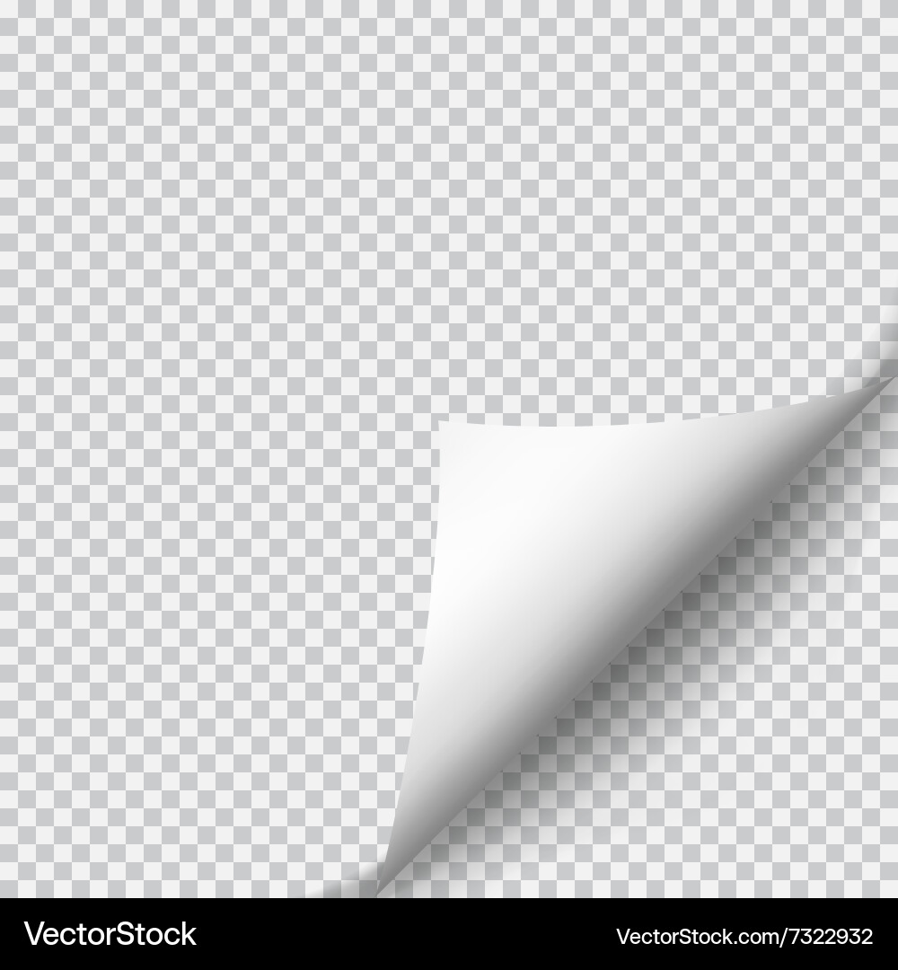 Paper Curl with Shadow vector image