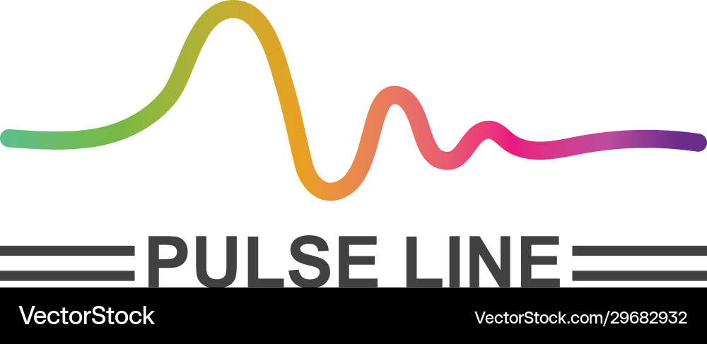 Pulse lineequaizer and sound effect Pulse lineequaizer and sound effect vector image