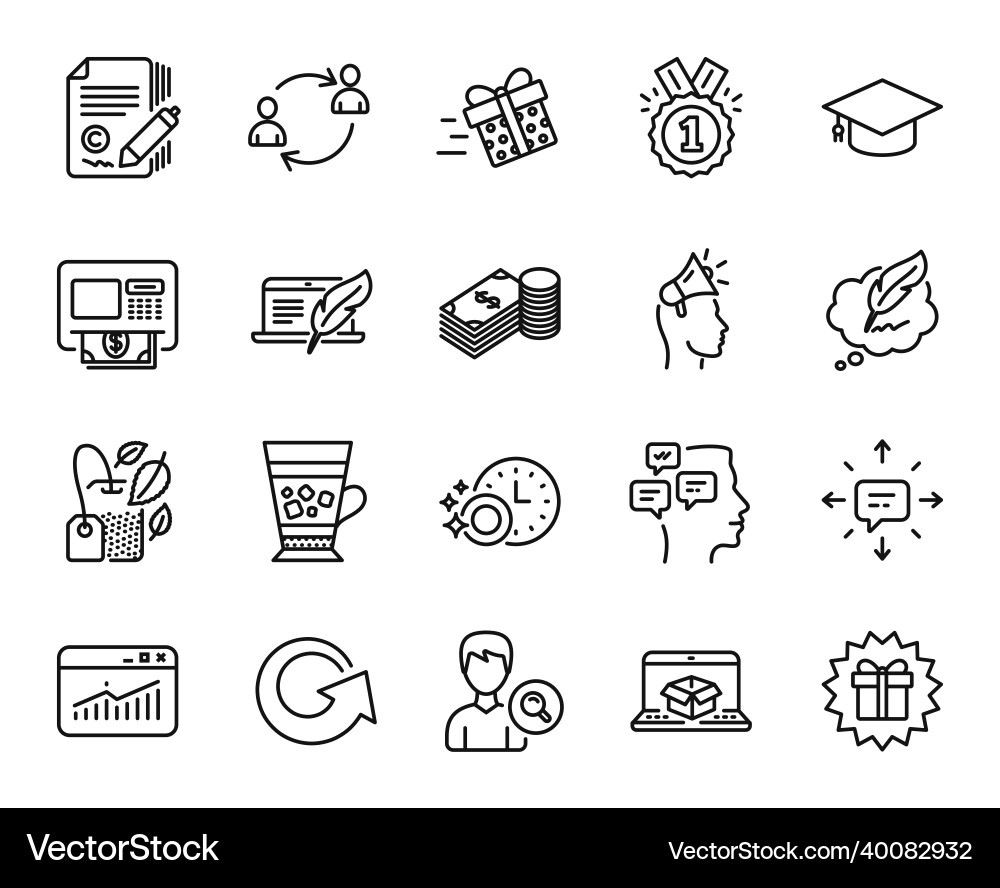 Set of website statistics reload and sms Set of website statistics reload and sms vector image
