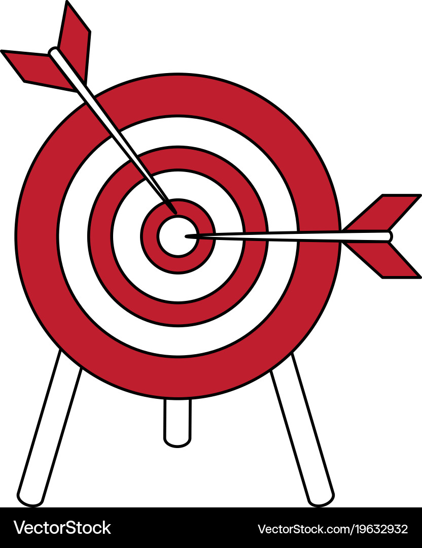 Target dartboard symbol Vector Image