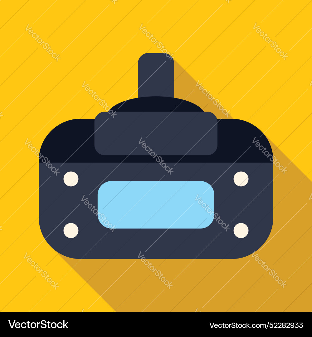 Black dash cam showing empty screen on yellow Black dash cam showing empty screen on yellow vector image