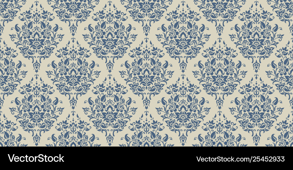 Damask seamless pattern background elegant Damask seamless pattern background elegant vector image
