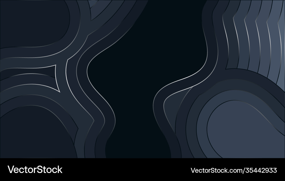 Fluid wavy abstract background design Vector Image
