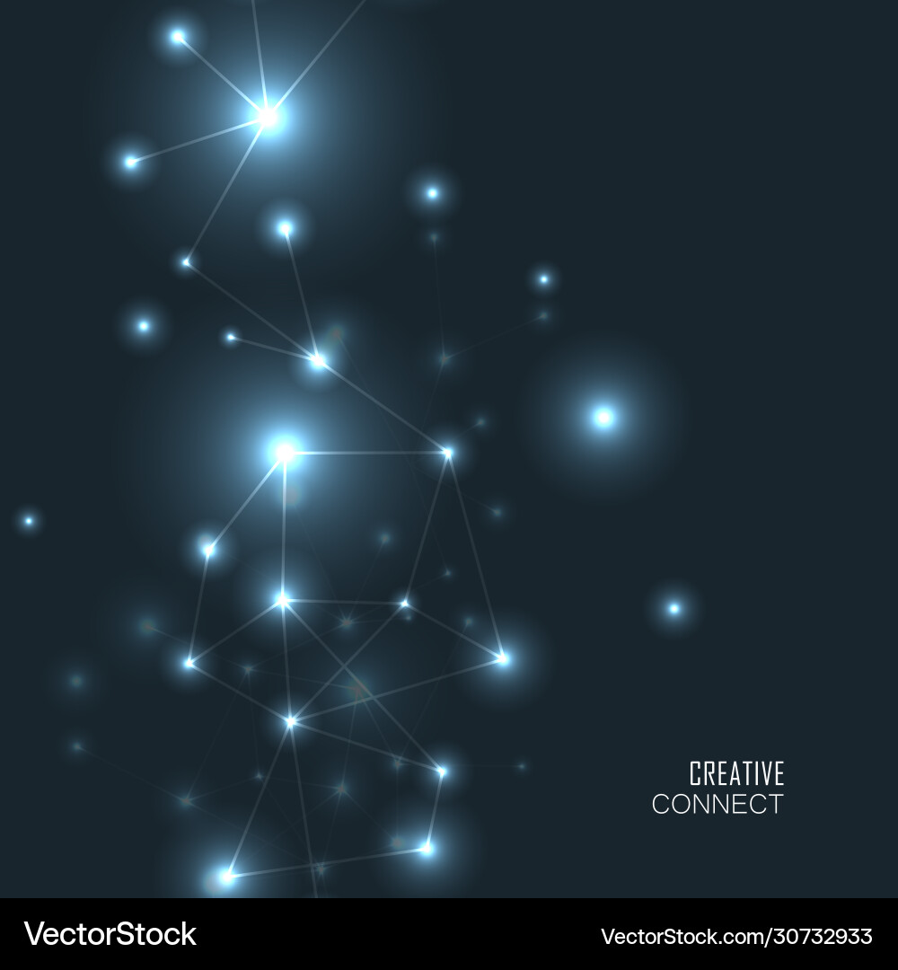 Geometric connect background lines and dots Geometric connect background lines and dots Vector Image