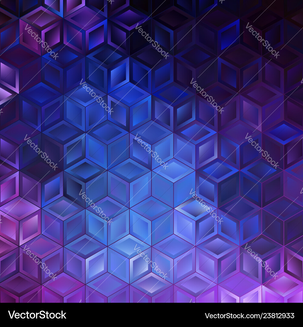Geometric Cube Pattern vector image