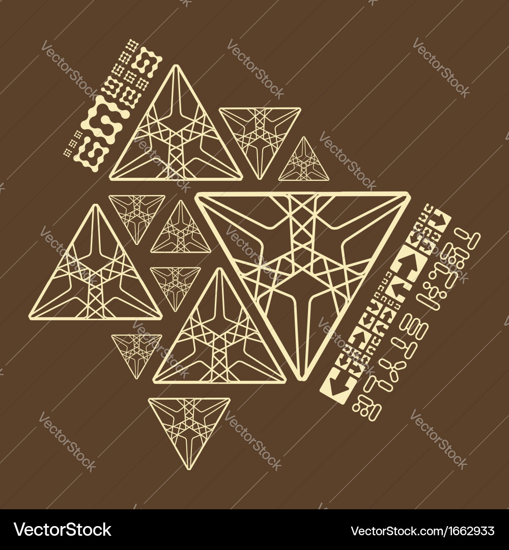 Geometric Pattern Elements vector image