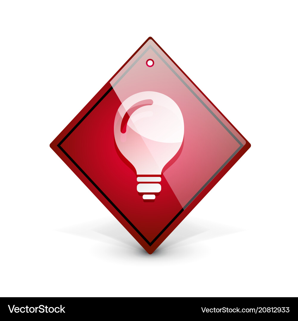 Light bulb new idea concept web button Light bulb new idea concept web button vector image