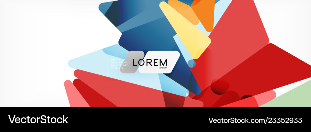 Mosaic triangular low poly style abstract Mosaic triangular low poly style abstract Vector Image