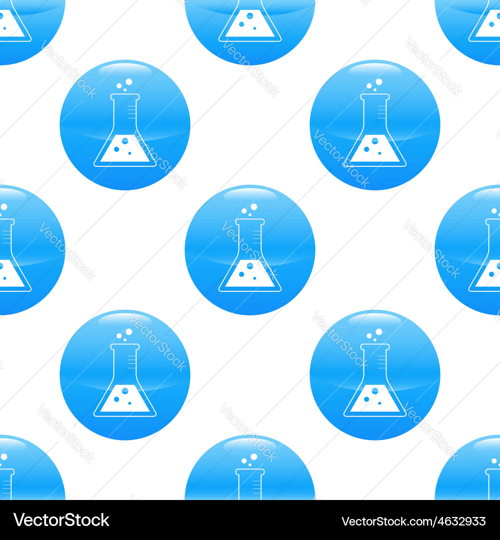Triangle flask sign pattern vector image