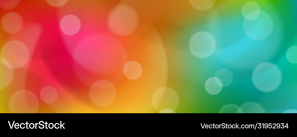 Abstract Colorful Bokeh Background vector image