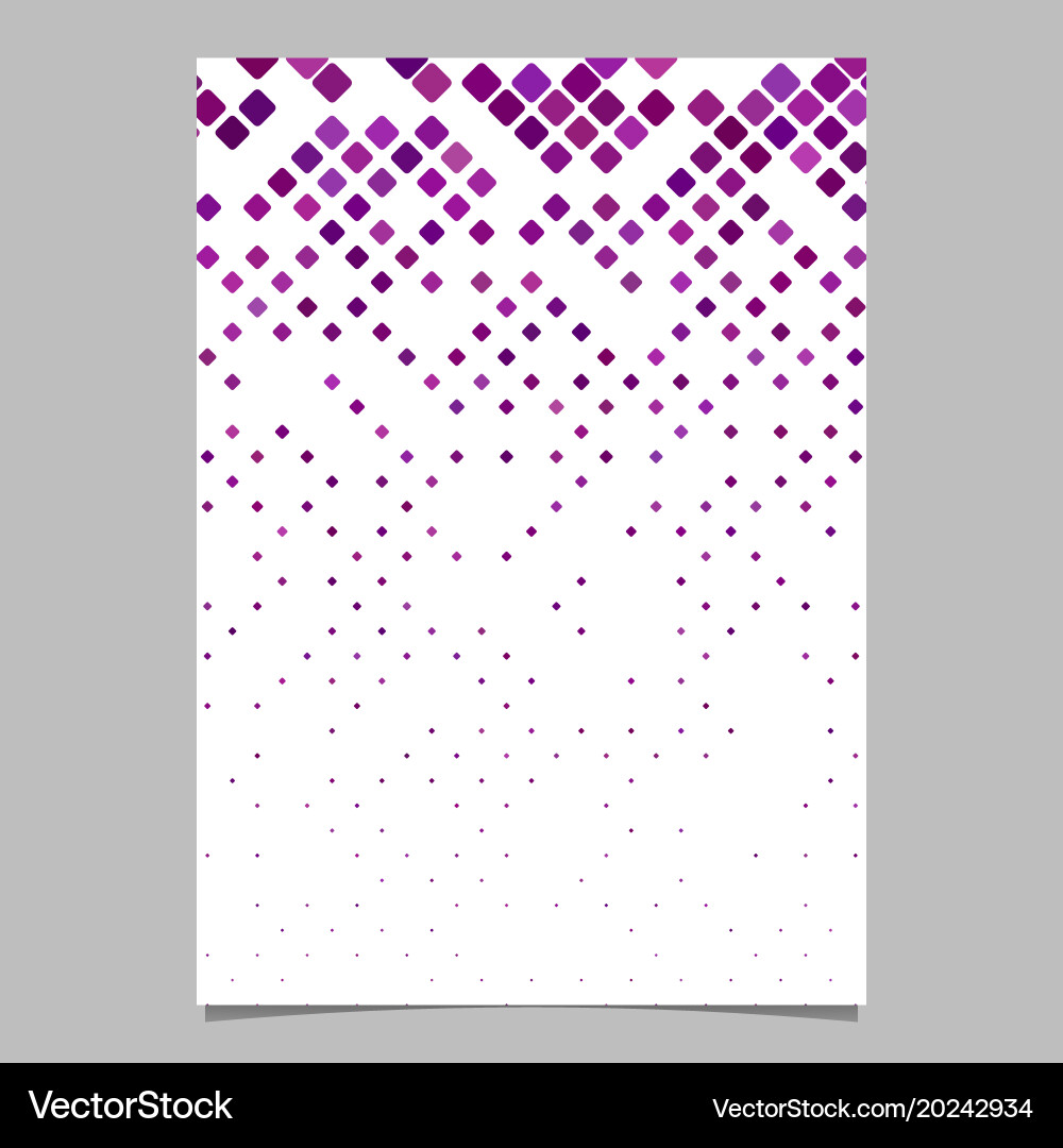 Abstract diagonal square pattern brochure vector image