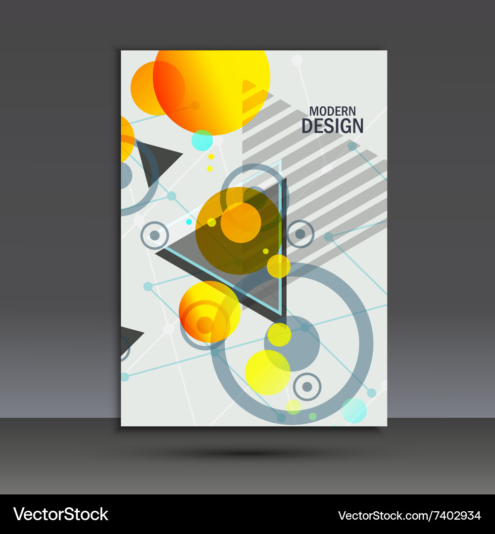 Abstract dynamic geometric background Vector Image