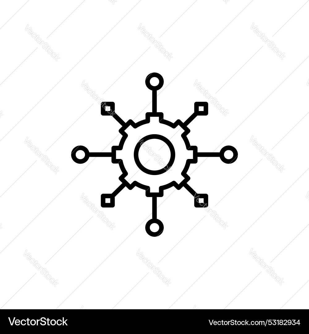 Algorithm icon isolated on white background Algorithm icon isolated on white background vector image
