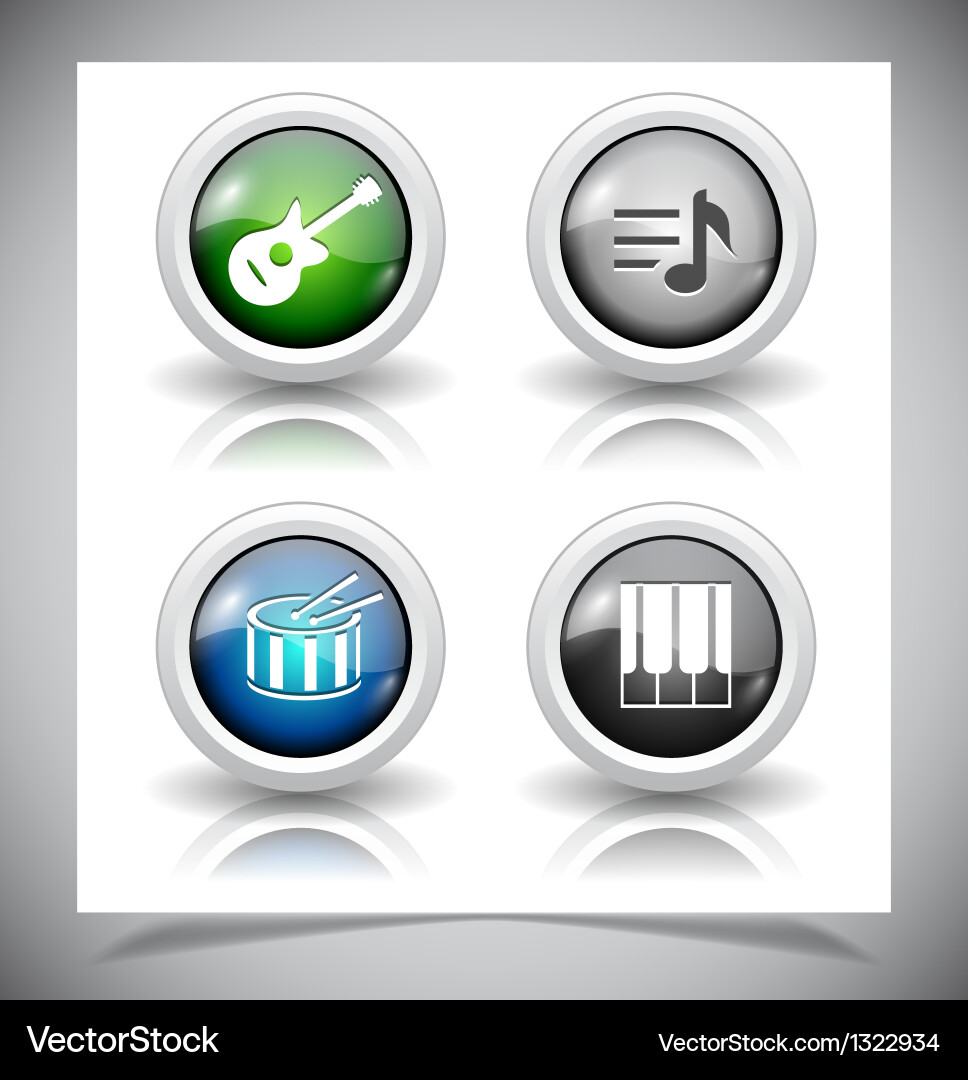 Buttons for web vector image