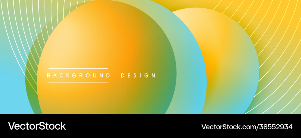 Gradient circles with shadows techno Gradient circles with shadows techno vector image