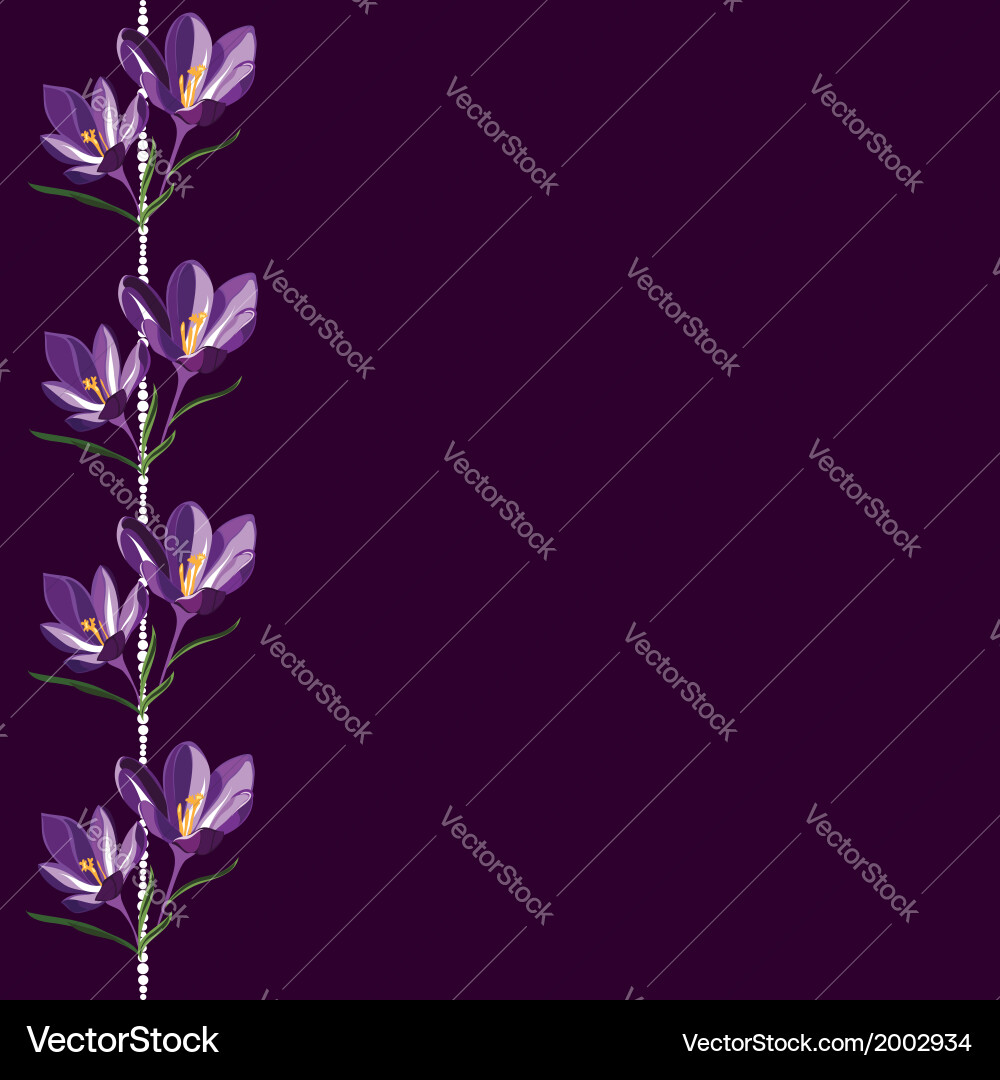 Seamless pattern for design with spring flowers vector image