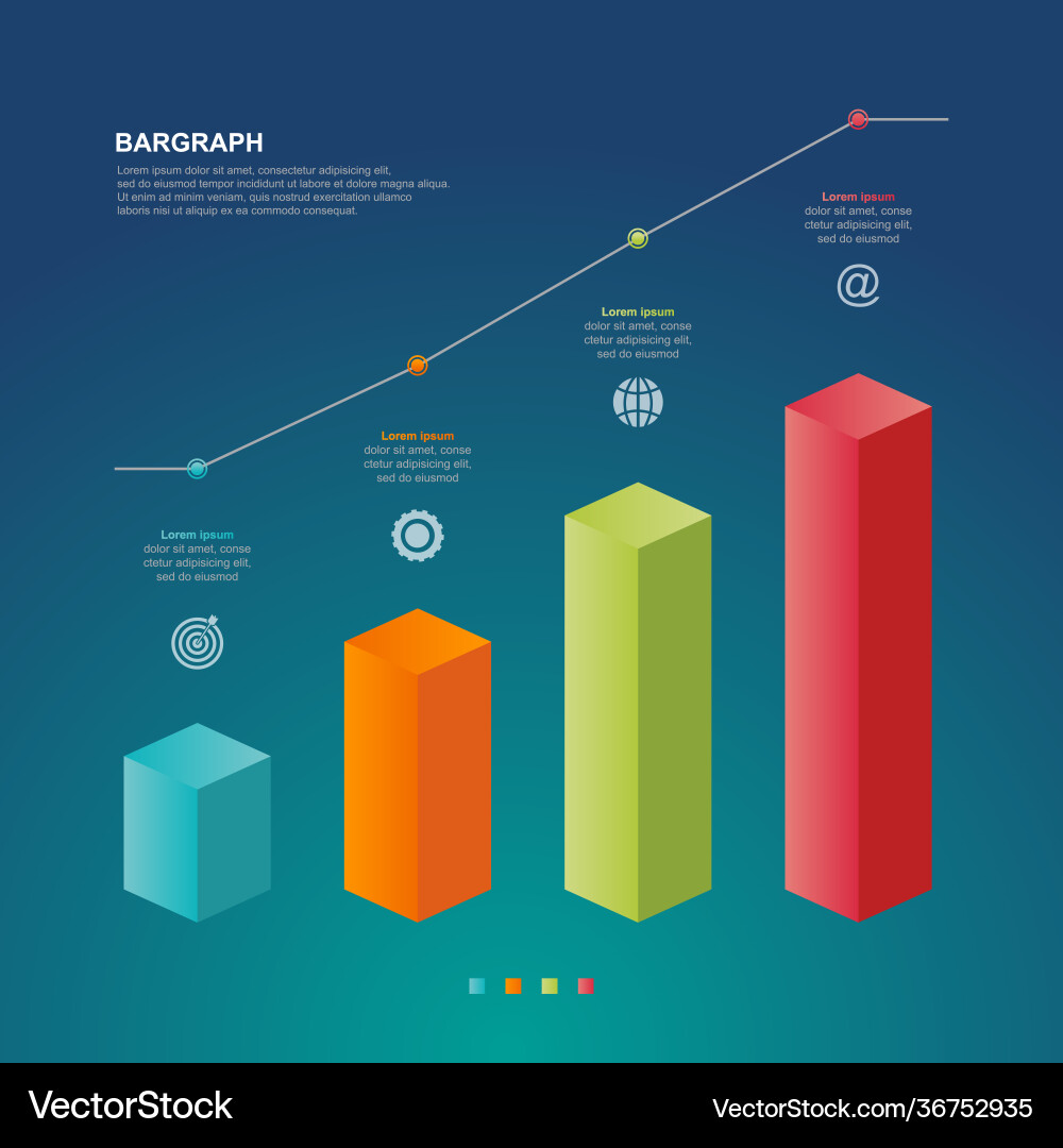Bar chart graph diagram statistical business Bar chart graph diagram statistical business vector image