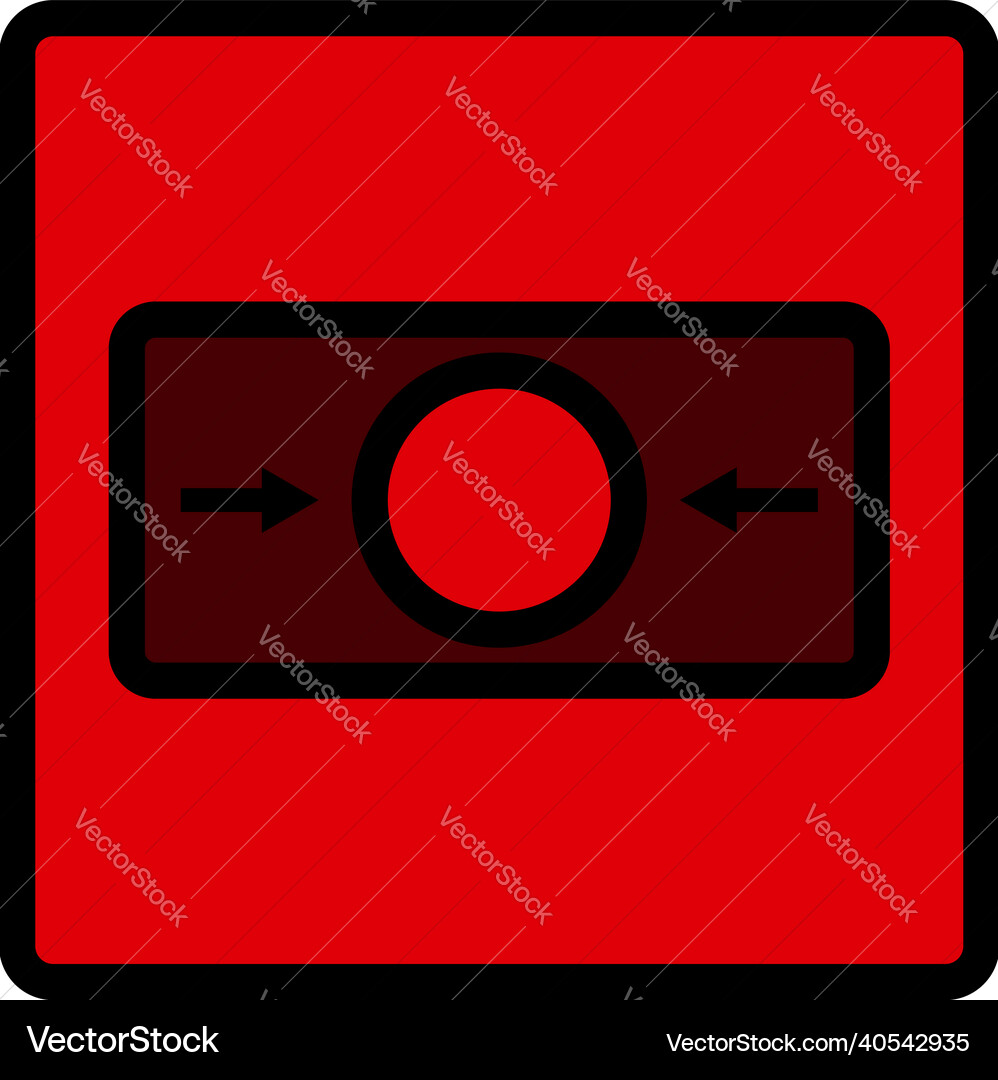 Fire alarm icon vector image