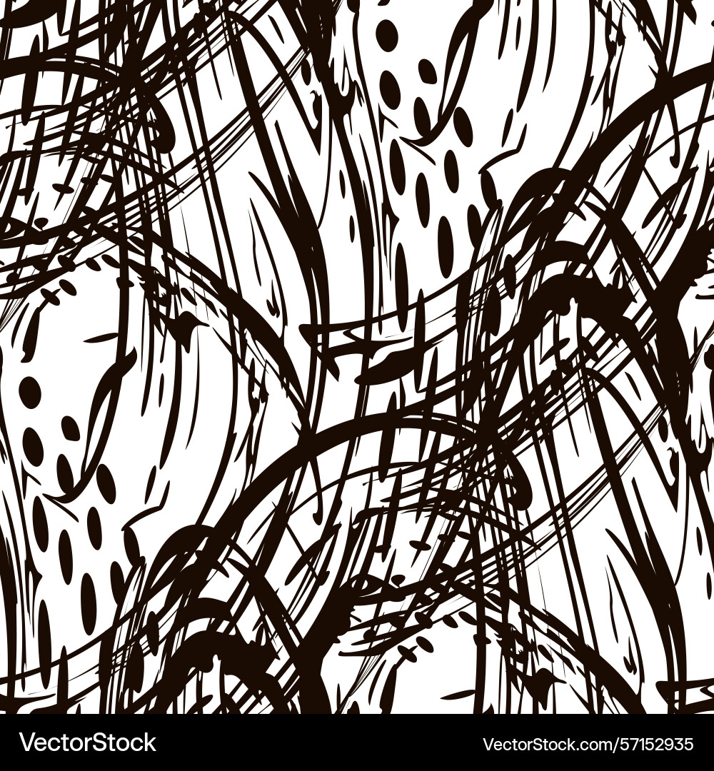 Seamless pattern with a simple abstract drawing Vector Image