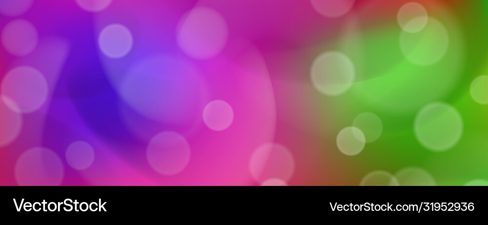 Abstract Colorful Bokeh Background Vector Image
