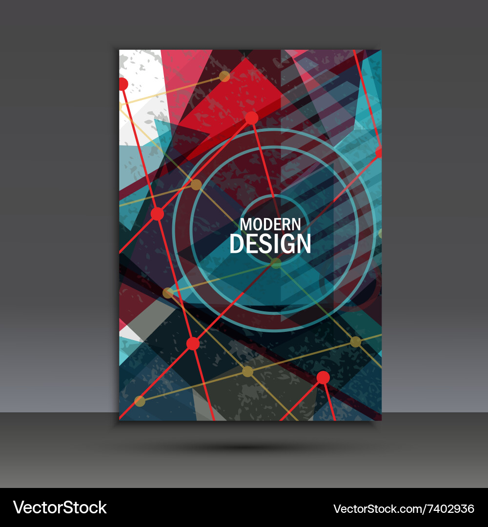 Abstract dynamic geometric background vector image