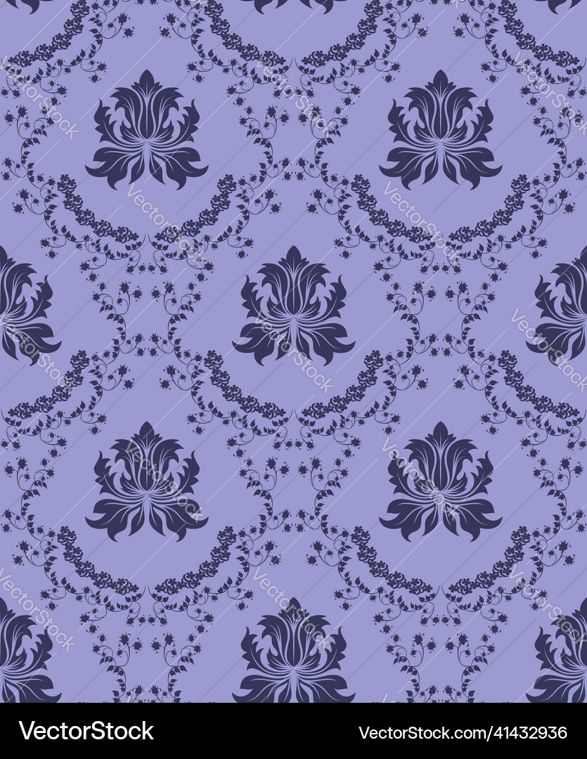 Damask seamless pattern Damask seamless pattern vector image