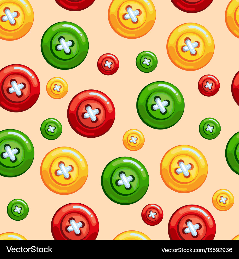 Seamless texture with buttons Seamless texture with buttons Vector Image