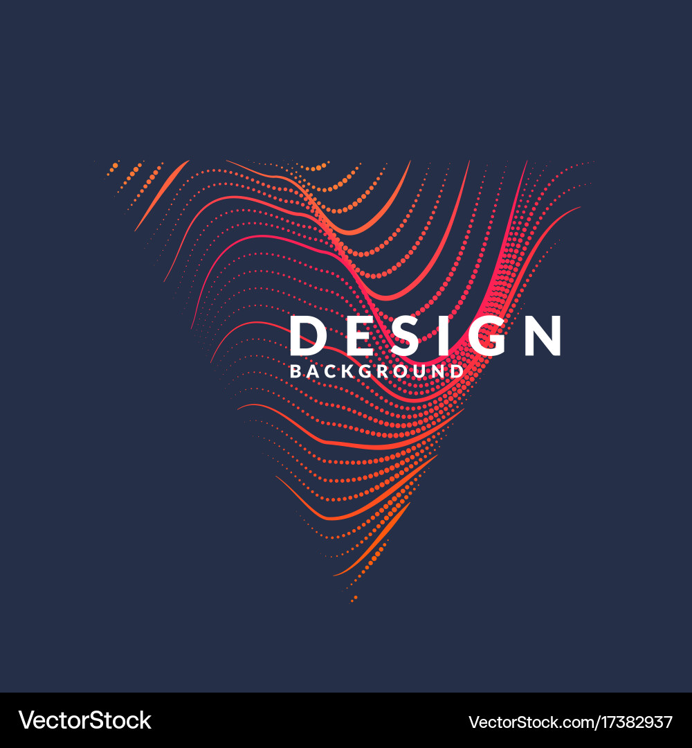 Abstract background with a colored dynamic vector image