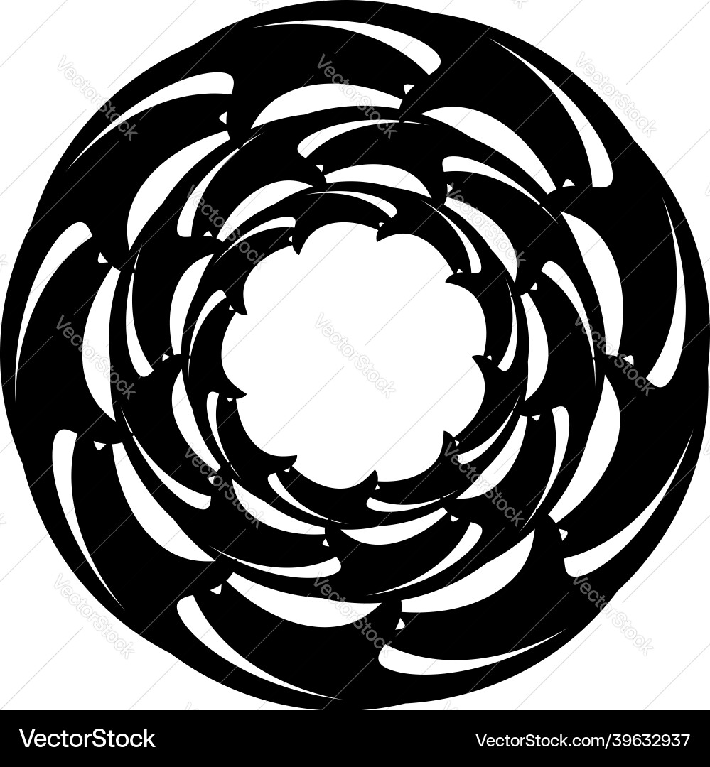 Abstract circular drawing amorphous nonfigurative Abstract circular drawing amorphous nonfigurative vector image