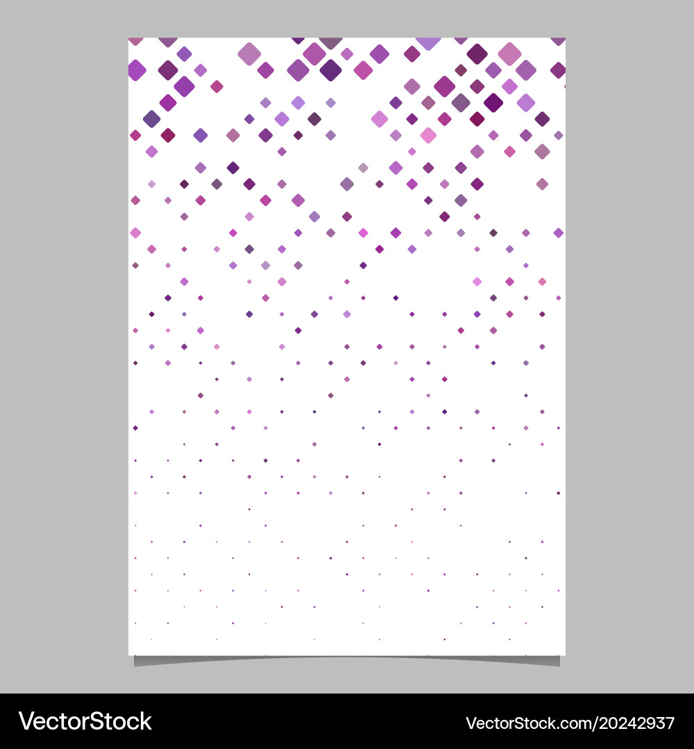 Abstract diagonal rounded square pattern brochure vector image