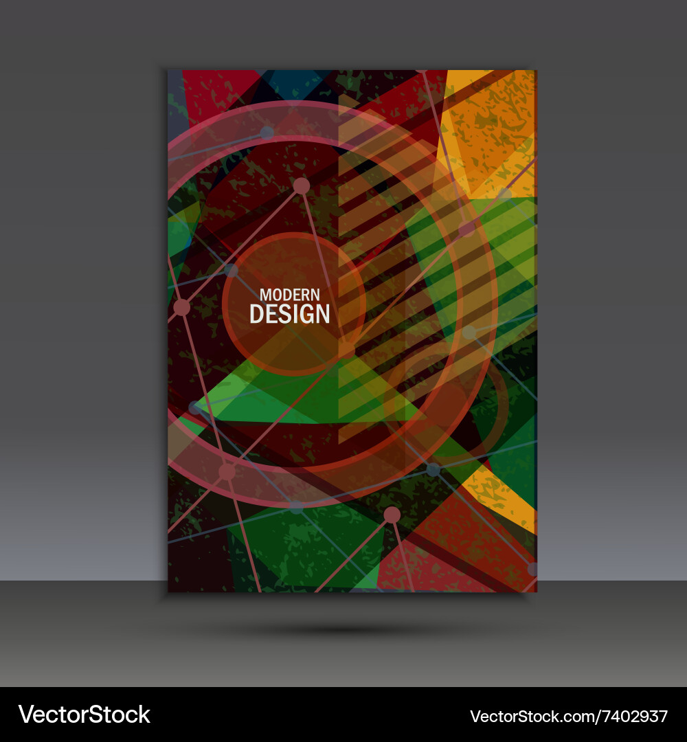 Abstract dynamic geometric background Vector Image
