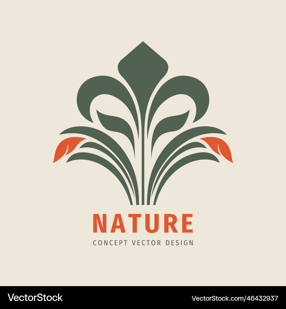 Dekorative Blume Natur Logo Grafik Design Dekorative Blume Natur Logo Grafik Design vektorbild