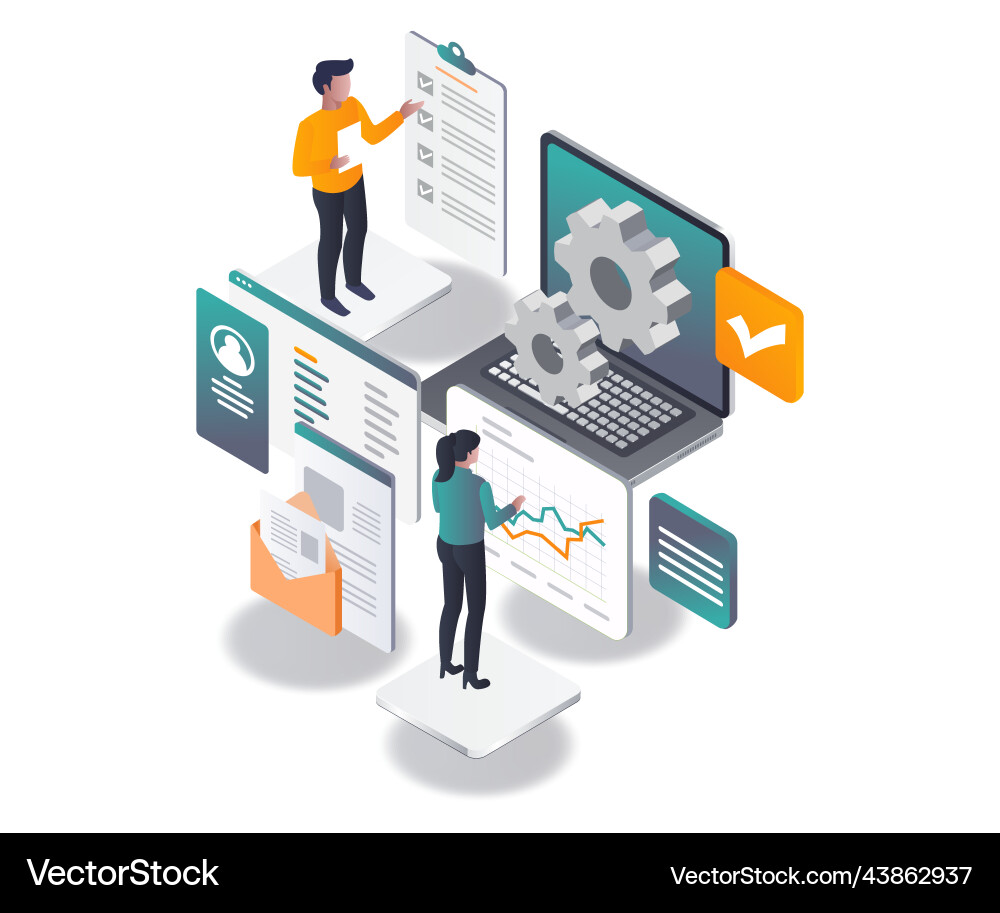 Enterprise development configuration management Enterprise development configuration management Vector Image