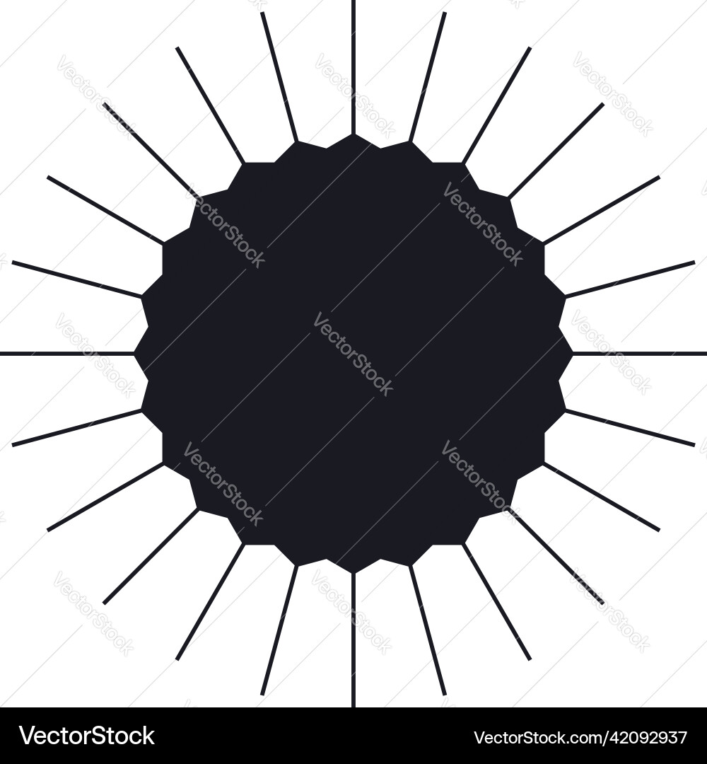 Geometric abstract circle element design Vector Image
