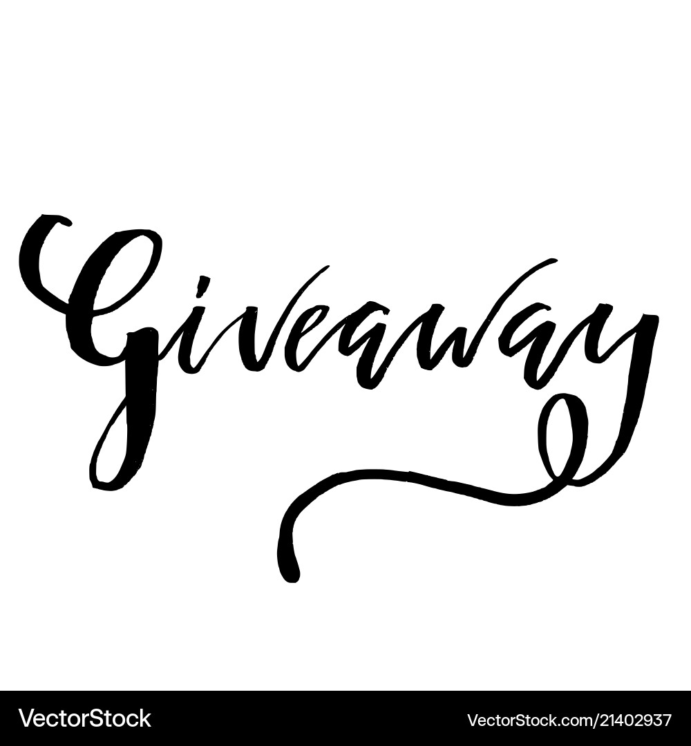 Its giveaway lettering text typography Its giveaway lettering text typography vector image