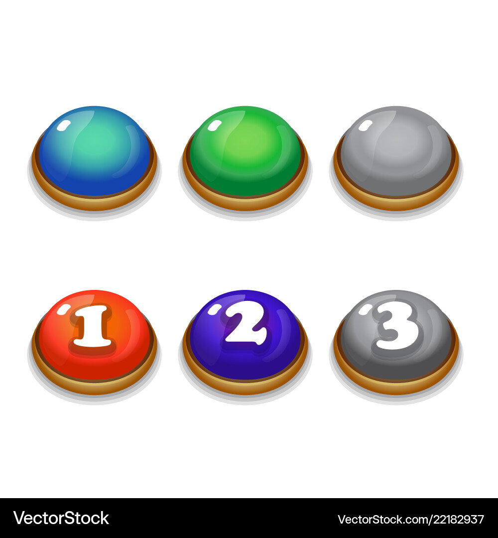 Level Indikatoren für Spiel ui Kartenzeiger Level Indikatoren für Spiel ui Kartenzeiger vektorbild