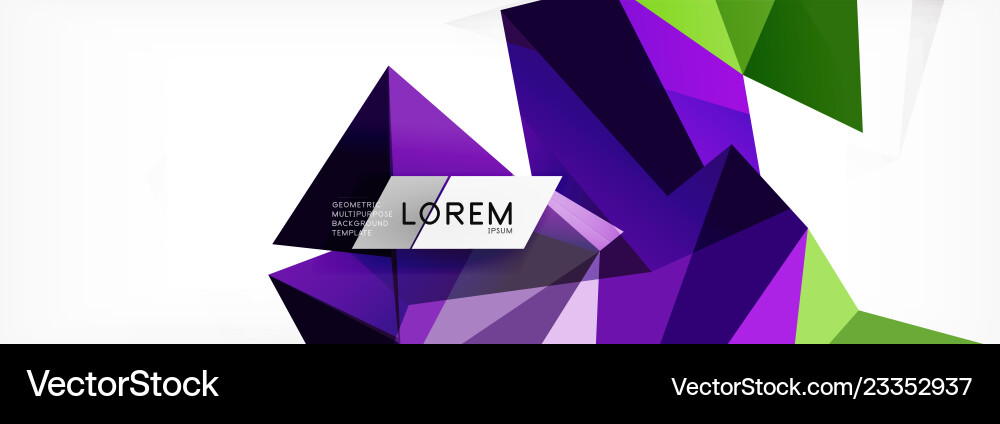 Mosaic triangular low poly style abstract Mosaic triangular low poly style abstract Vector Image