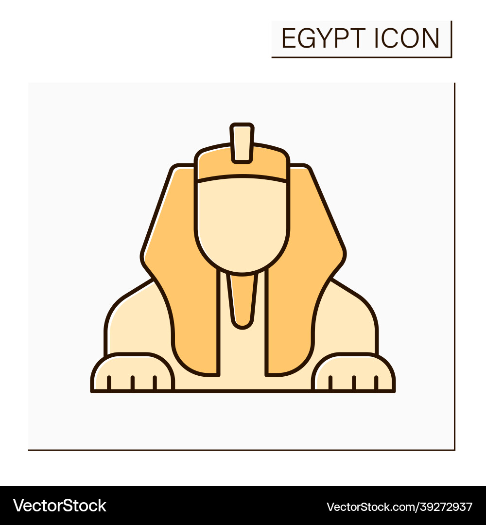 Sphinx color icon Sphinx color icon vector image